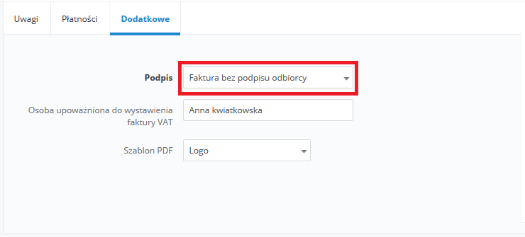 Faktura Do Sprzedaży Krajowej U Nievatowca Pomoc Serwisu Ifirmapl