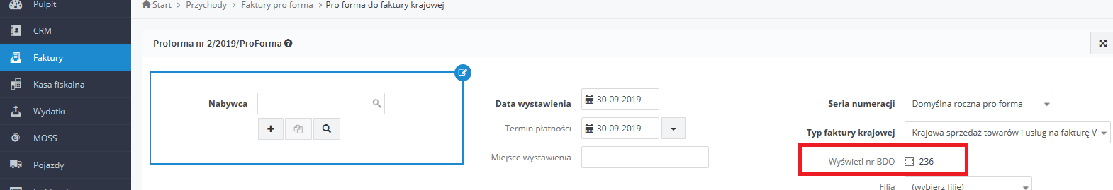Faktura Pro Forma Do Faktury Krajowej Pomoc Serwisu Ifirma Pl