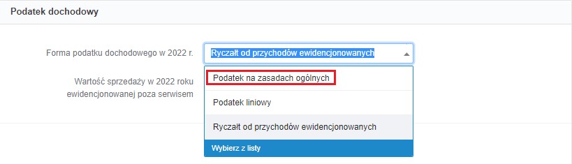 Ustawienie Formy Opodatkowania Dla Rozpoczynających Pracę Z Serwisem ...