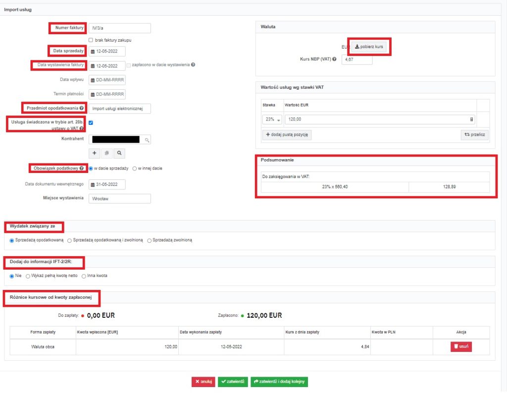 Import Usług | Pomoc Serwisu Ifirma.pl - Pomoc Serwisu Ifirma.pl