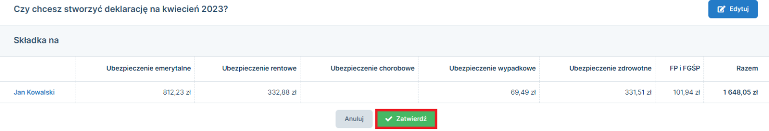 Roczne Rozliczenie Składki Na Ubezpieczenie Zdrowotne | Pomoc Serwisu ...